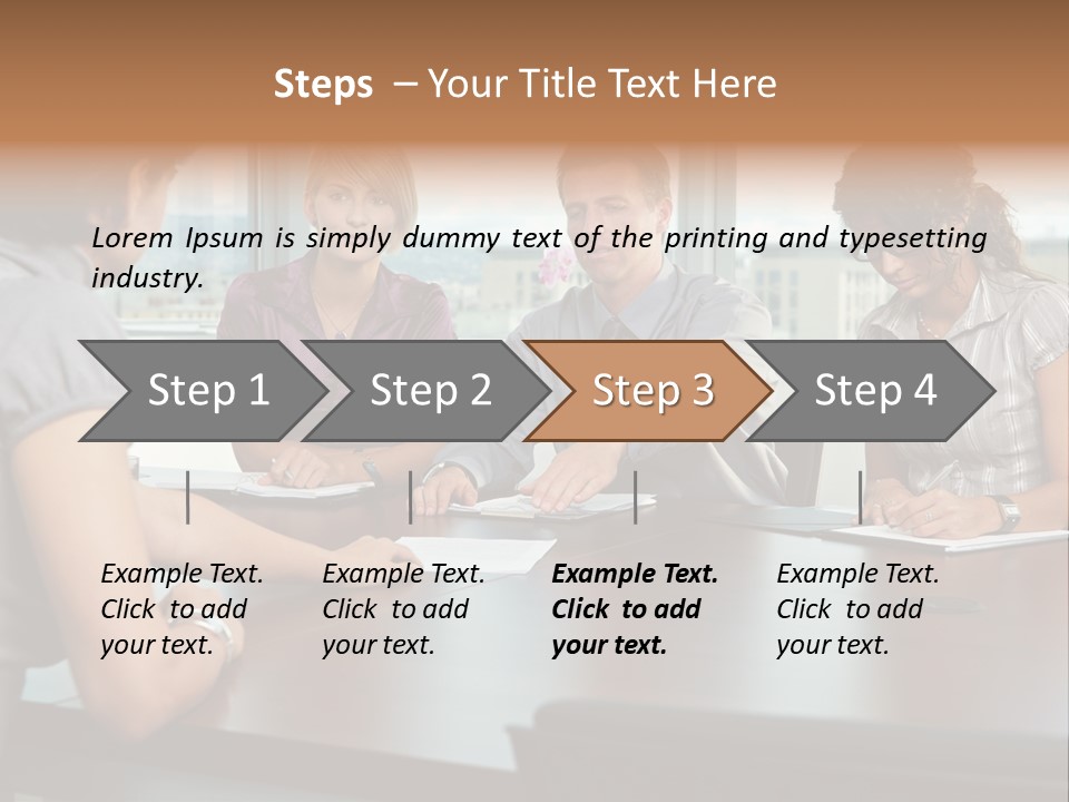 Woman Paper Application PowerPoint Template