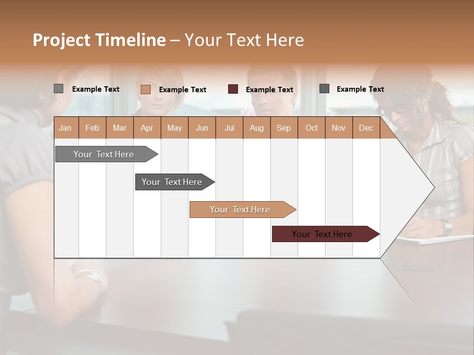 Woman Paper Application PowerPoint Template