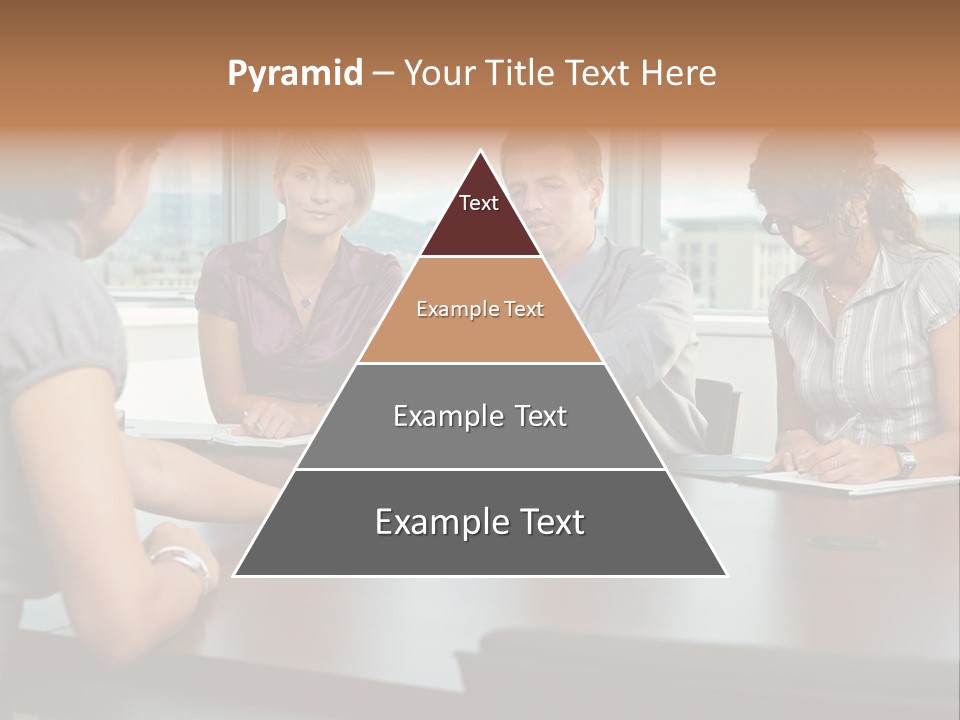Woman Paper Application PowerPoint Template