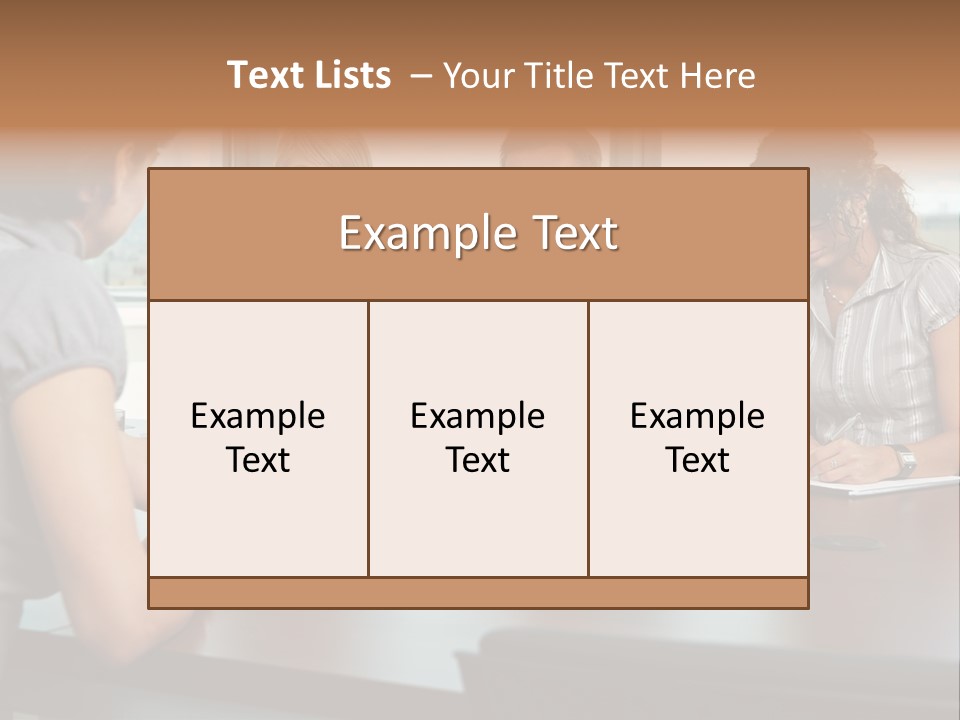 Woman Paper Application PowerPoint Template