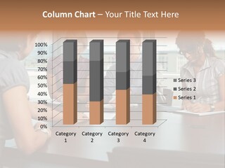 Woman Paper Application PowerPoint Template