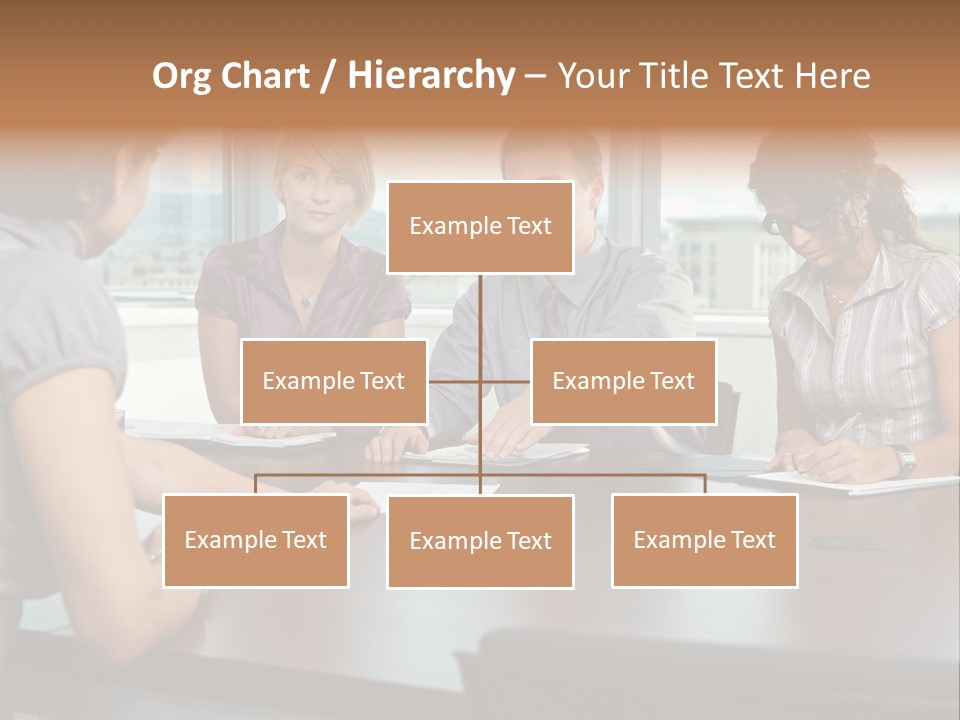 Woman Paper Application PowerPoint Template