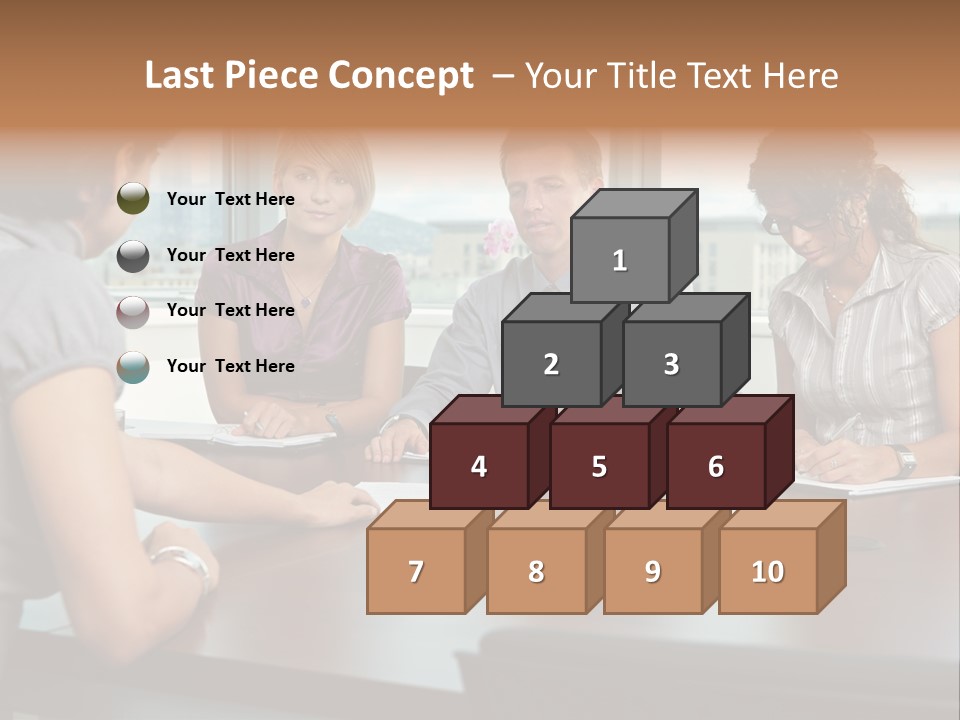 Woman Paper Application PowerPoint Template