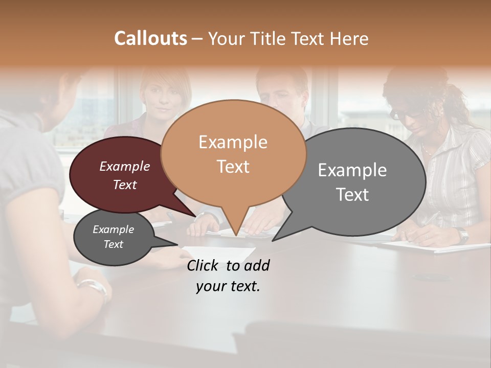Woman Paper Application PowerPoint Template