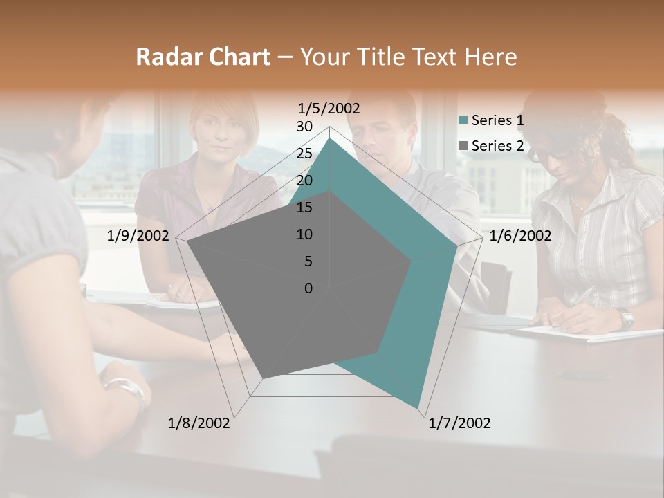 Woman Paper Application PowerPoint Template
