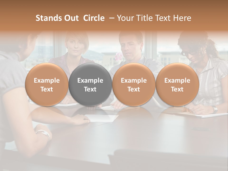 Woman Paper Application PowerPoint Template