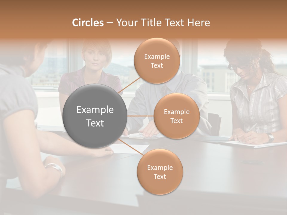 Woman Paper Application PowerPoint Template