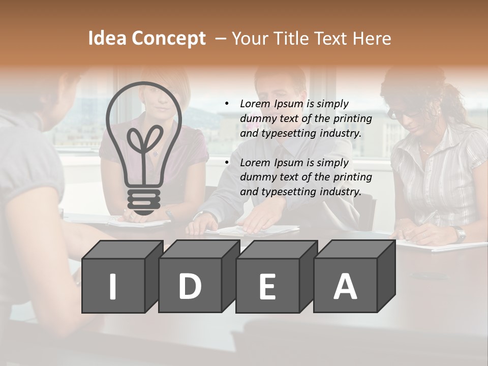 Woman Paper Application PowerPoint Template