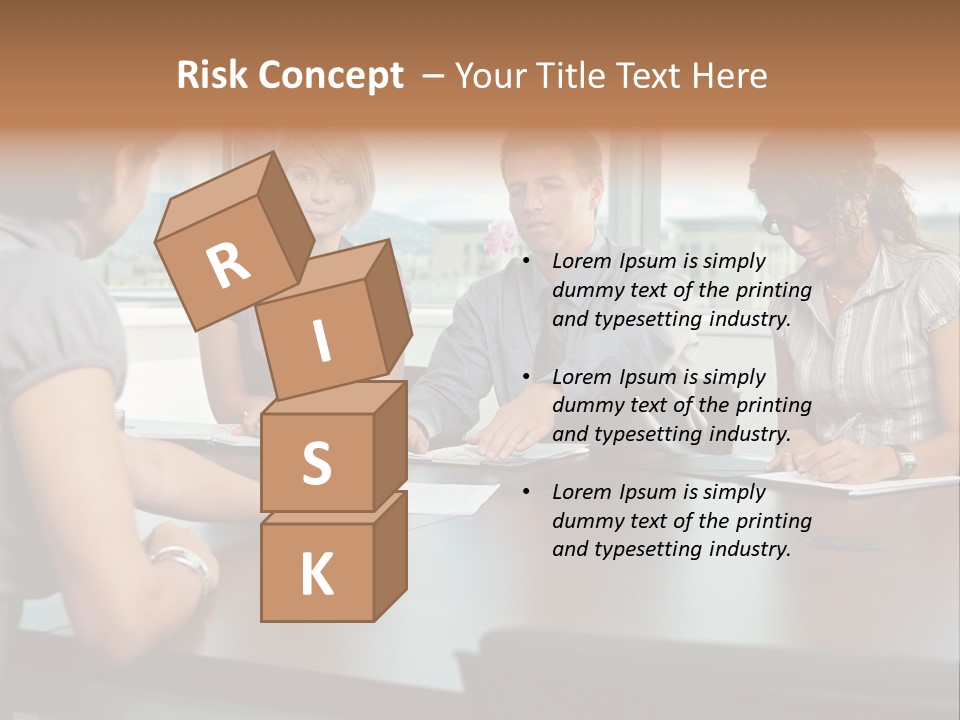 Woman Paper Application PowerPoint Template