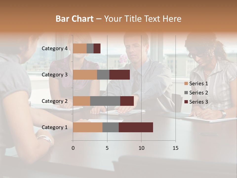 Woman Paper Application PowerPoint Template