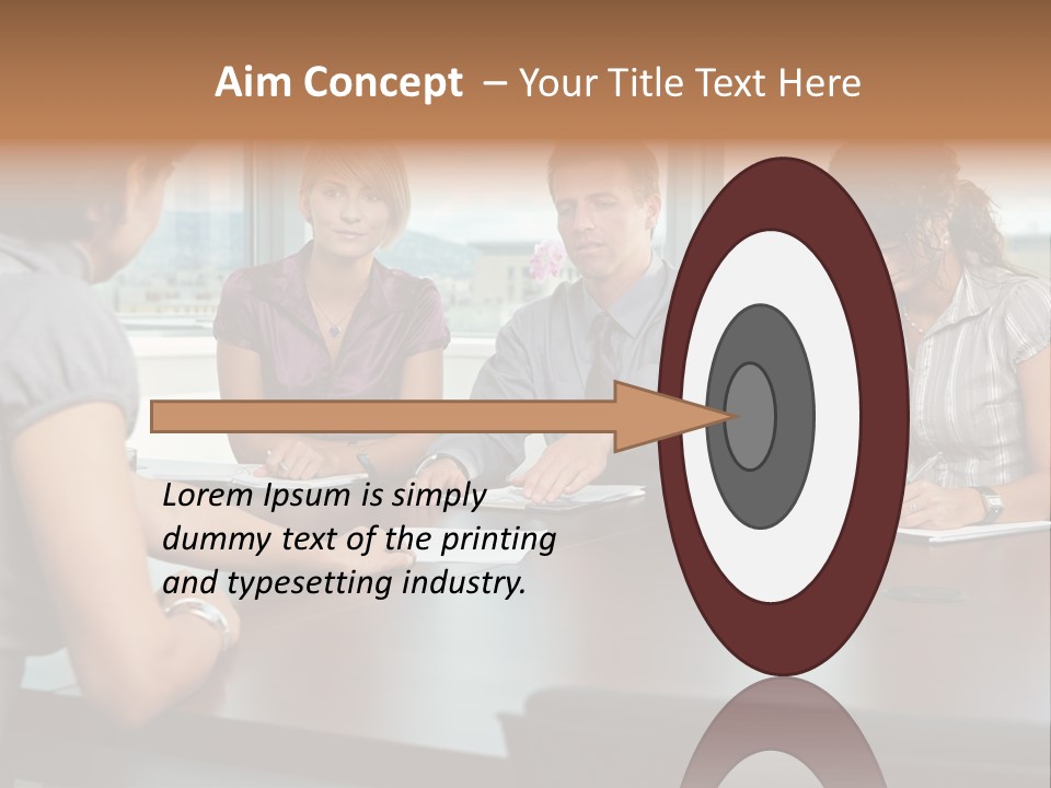 Woman Paper Application PowerPoint Template