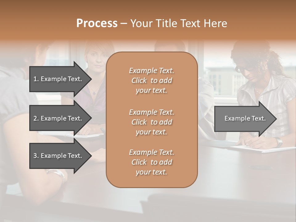 Woman Paper Application PowerPoint Template