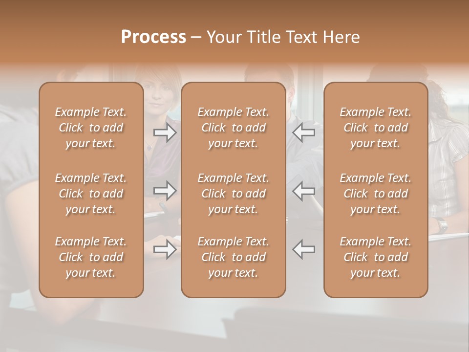 Woman Paper Application PowerPoint Template