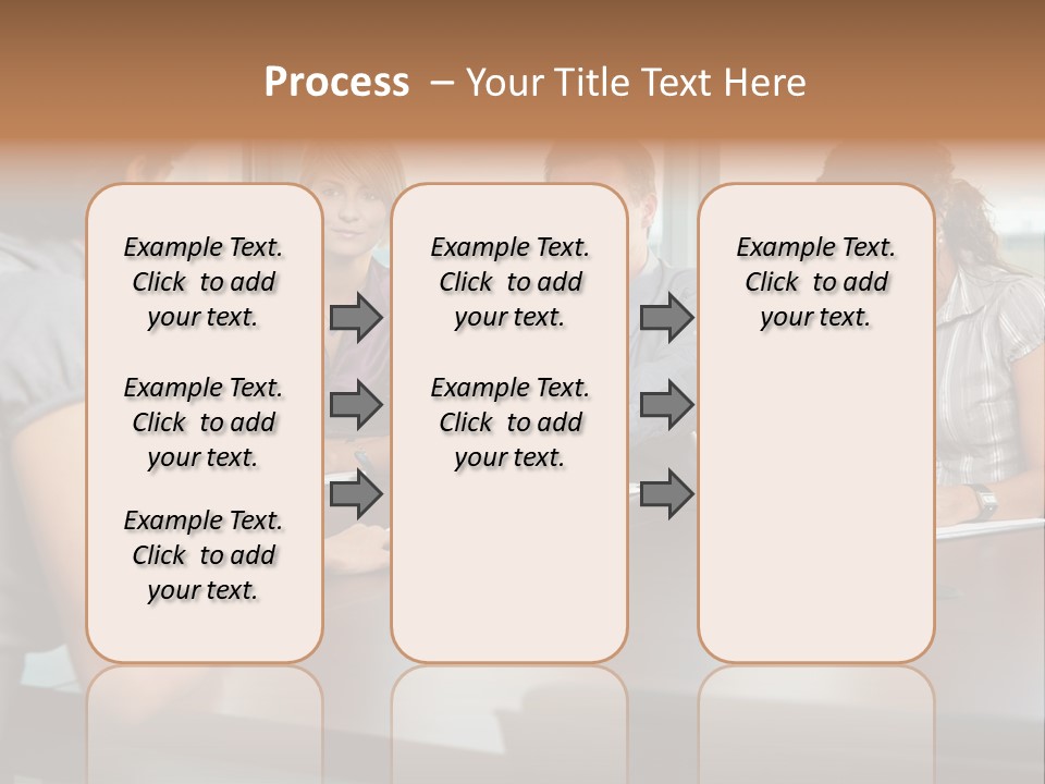 Woman Paper Application PowerPoint Template