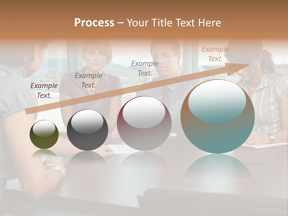 Woman Paper Application PowerPoint Template