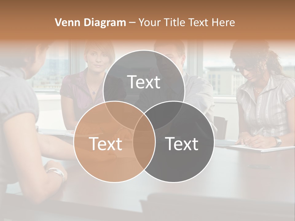 Woman Paper Application PowerPoint Template