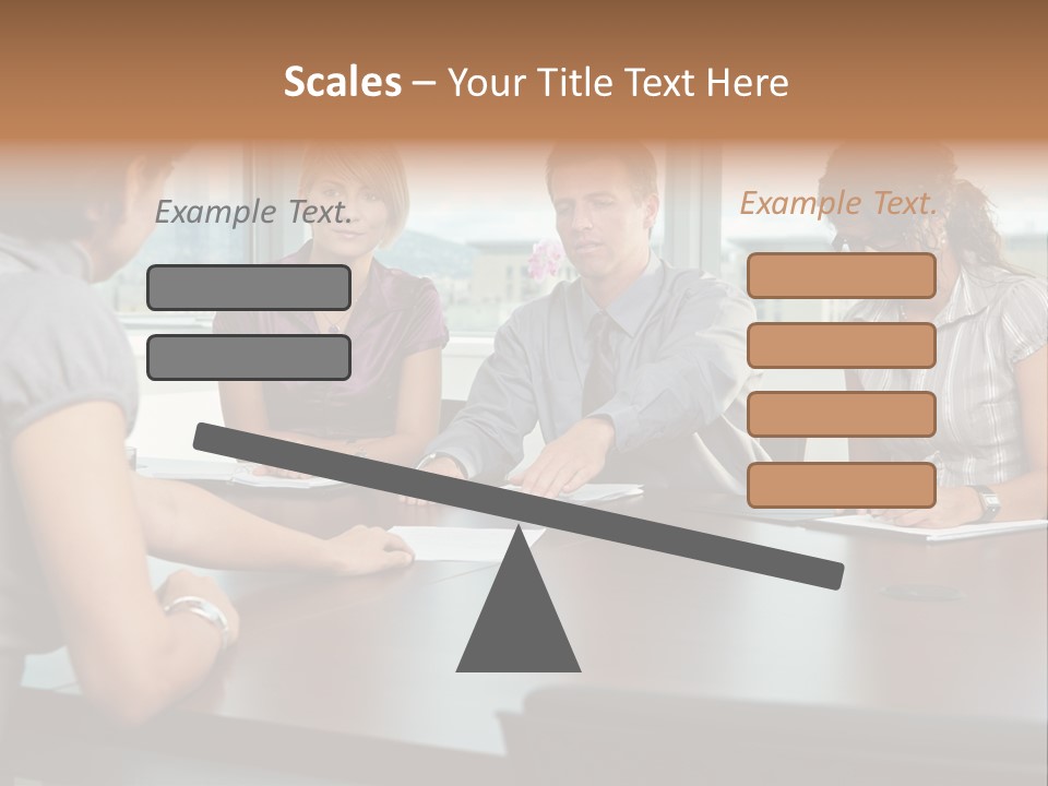 Woman Paper Application PowerPoint Template