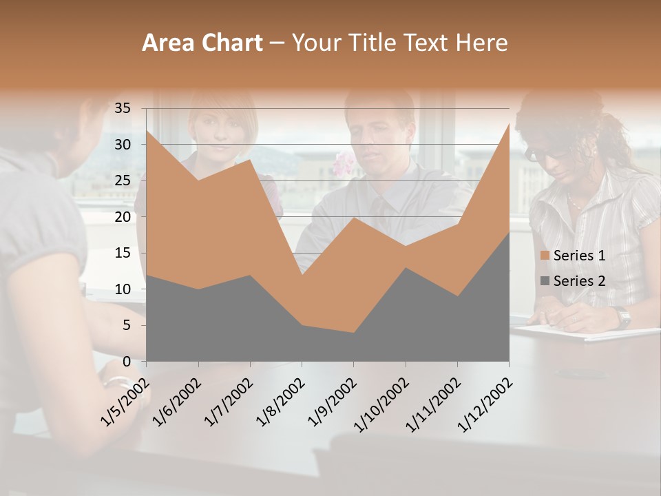 Woman Paper Application PowerPoint Template