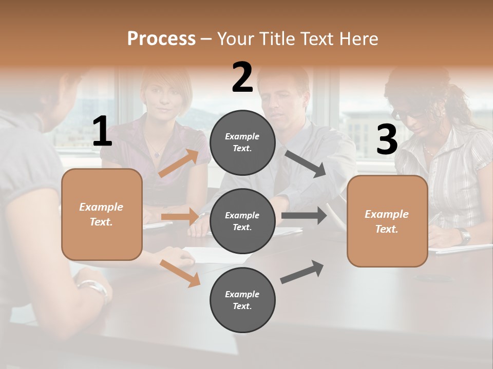 Woman Paper Application PowerPoint Template