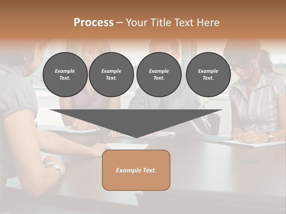 Woman Paper Application PowerPoint Template