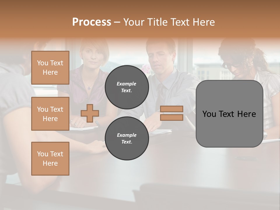 Woman Paper Application PowerPoint Template