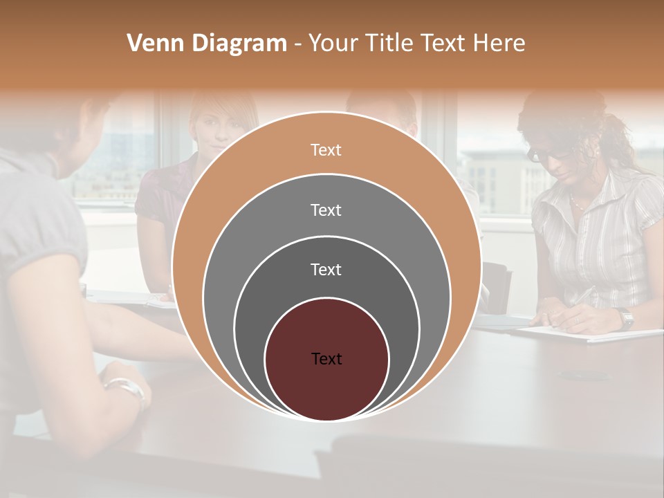 Woman Paper Application PowerPoint Template