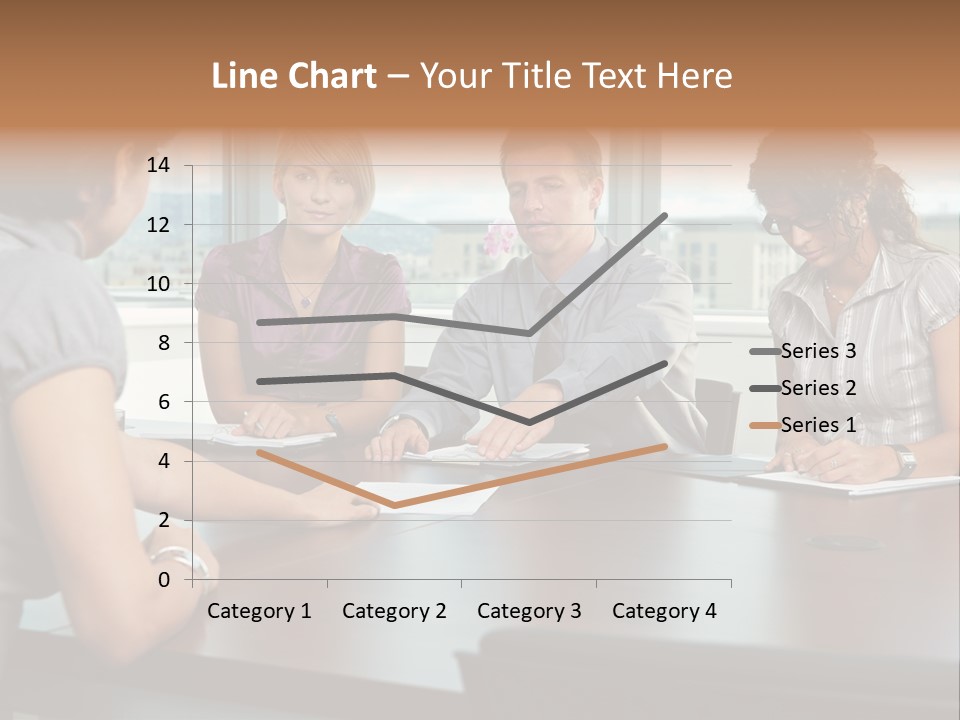Woman Paper Application PowerPoint Template