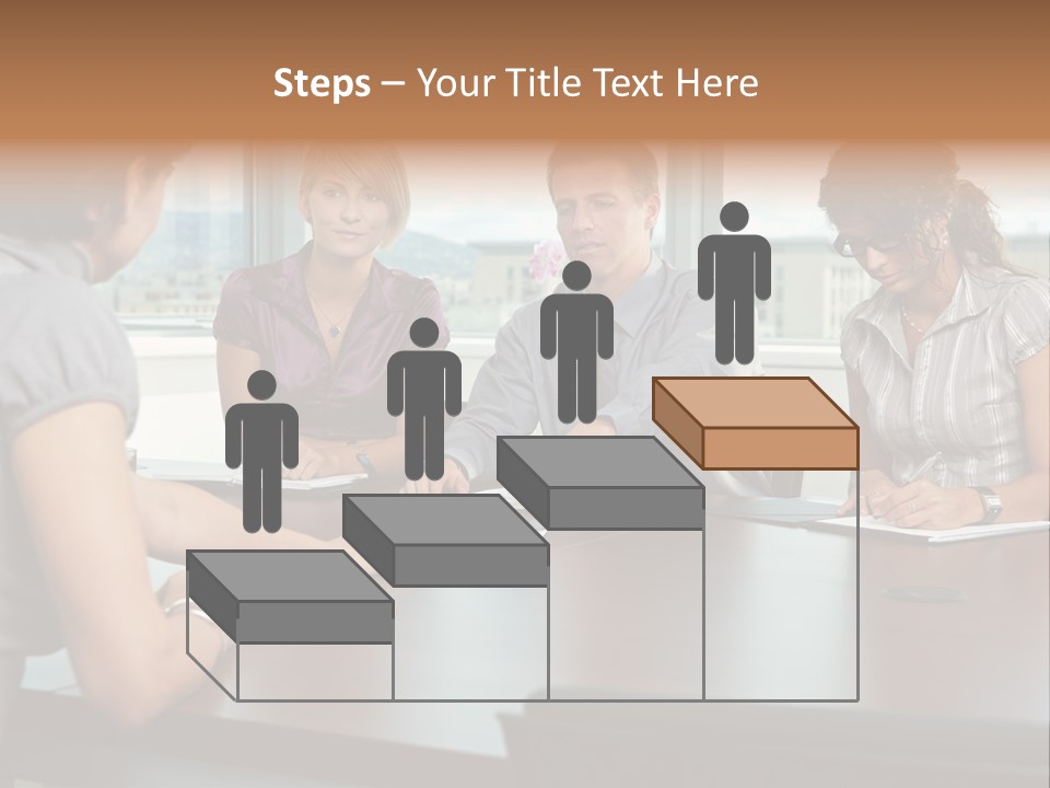 Woman Paper Application PowerPoint Template