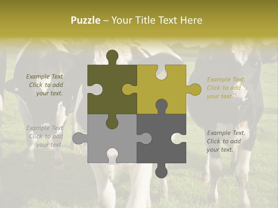 Herd Landscape Waltshire PowerPoint Template