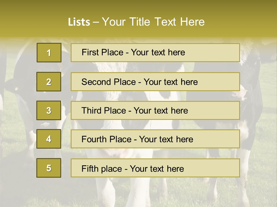 Herd Landscape Waltshire PowerPoint Template