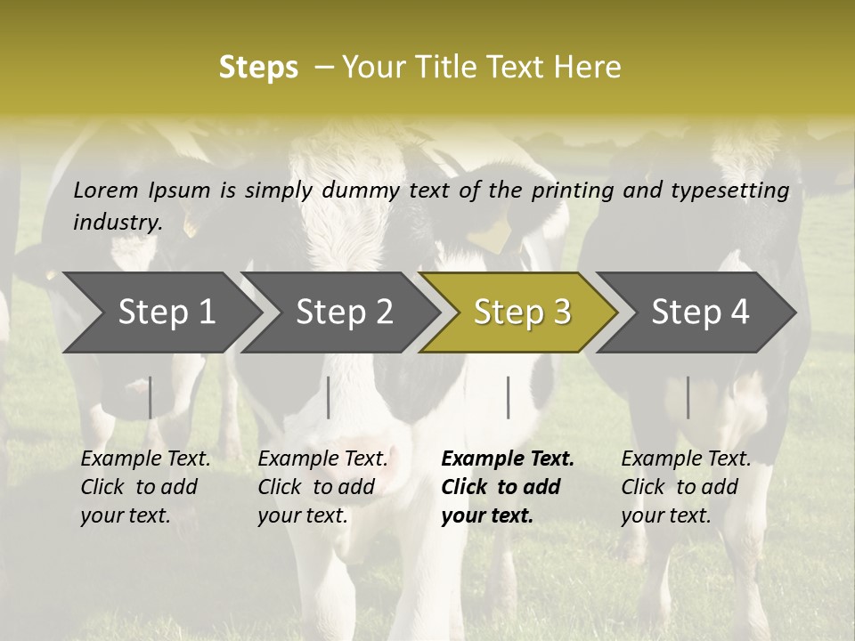 Herd Landscape Waltshire PowerPoint Template
