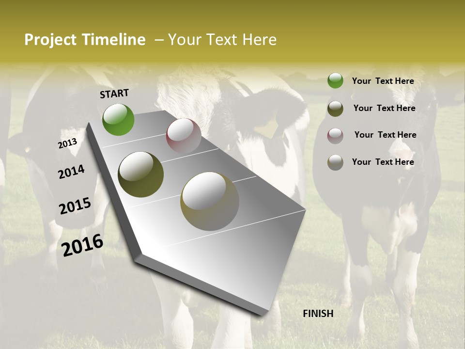 Herd Landscape Waltshire PowerPoint Template