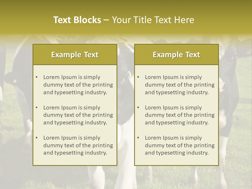 Herd Landscape Waltshire PowerPoint Template