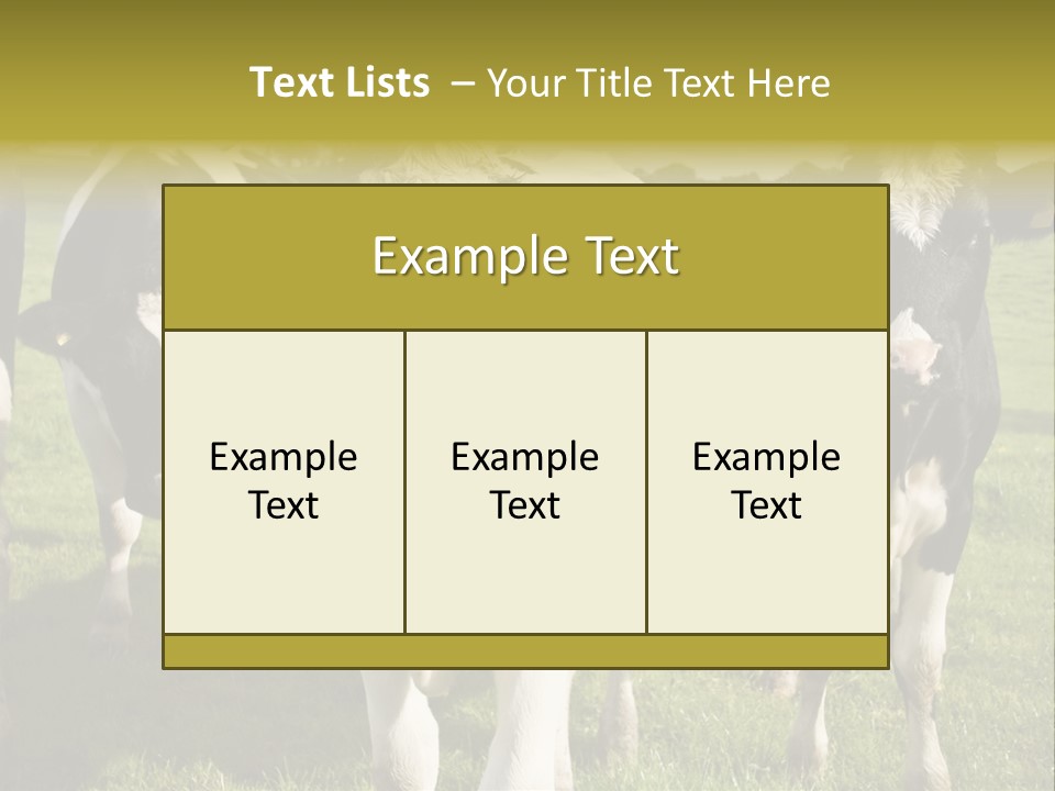 Herd Landscape Waltshire PowerPoint Template