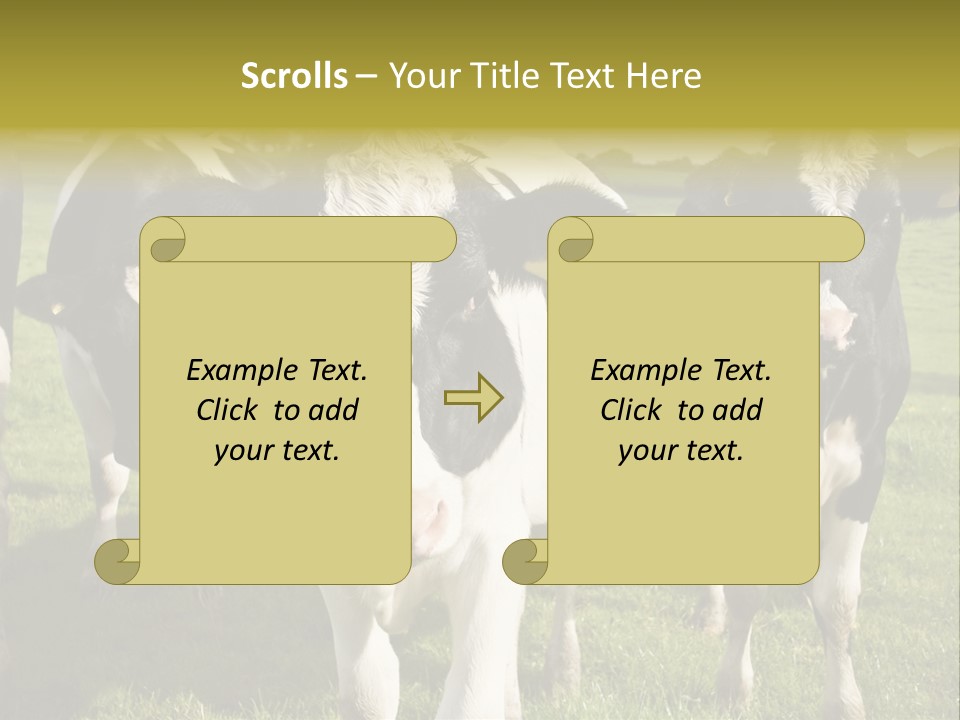 Herd Landscape Waltshire PowerPoint Template