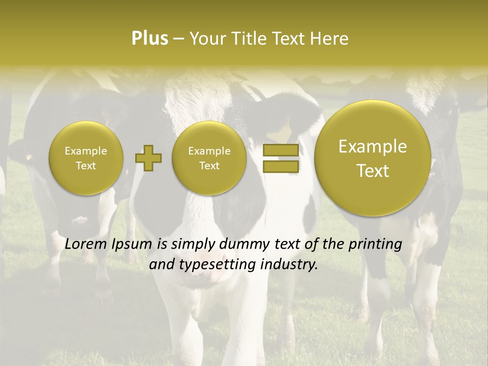 Herd Landscape Waltshire PowerPoint Template