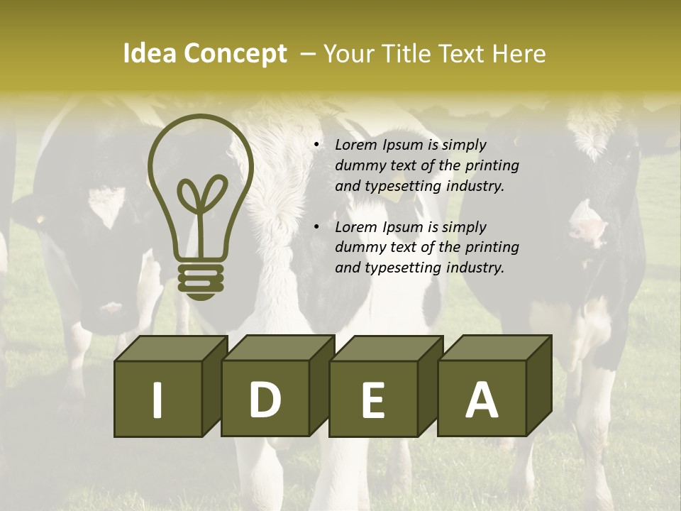 Herd Landscape Waltshire PowerPoint Template