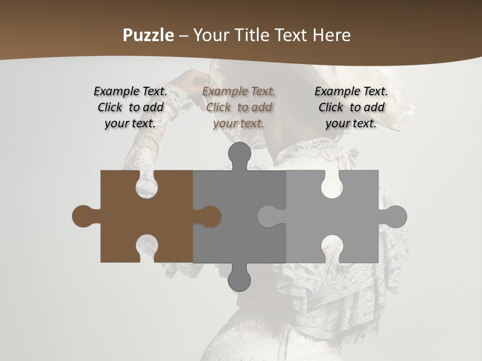 Young Frock Back PowerPoint Template