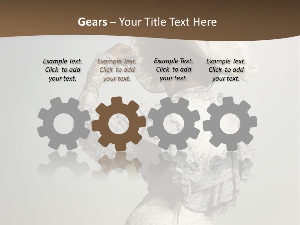 Young Frock Back PowerPoint Template