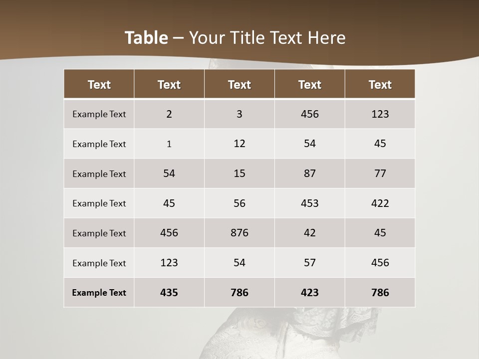 Young Frock Back PowerPoint Template