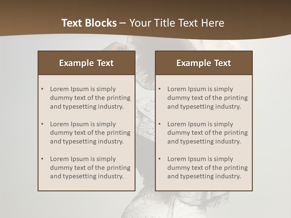 Young Frock Back PowerPoint Template