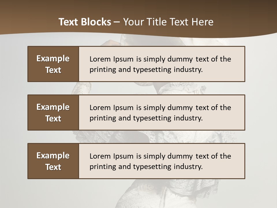 Young Frock Back PowerPoint Template