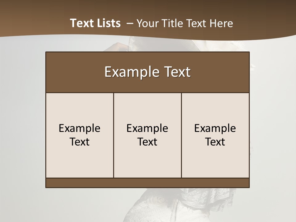 Young Frock Back PowerPoint Template