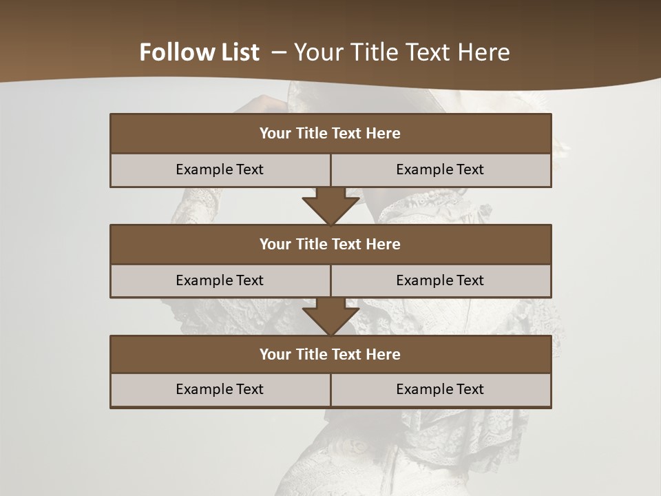 Young Frock Back PowerPoint Template