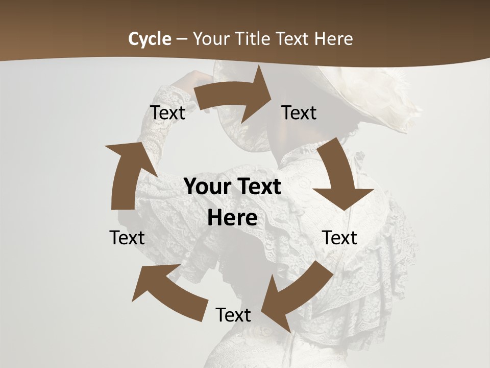 Young Frock Back PowerPoint Template