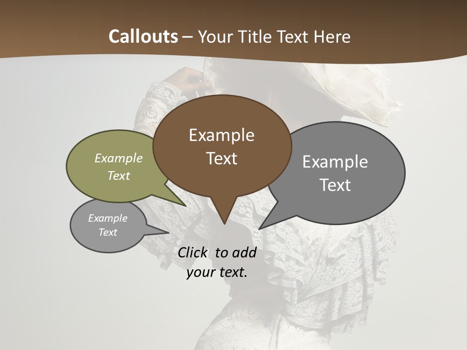 Young Frock Back PowerPoint Template