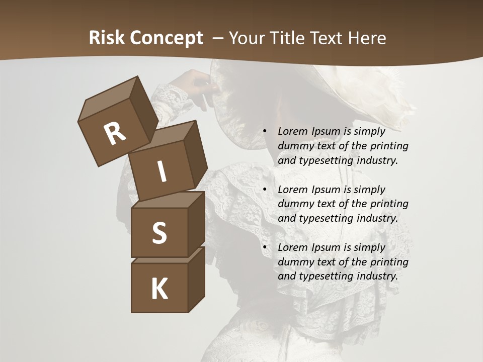 Young Frock Back PowerPoint Template