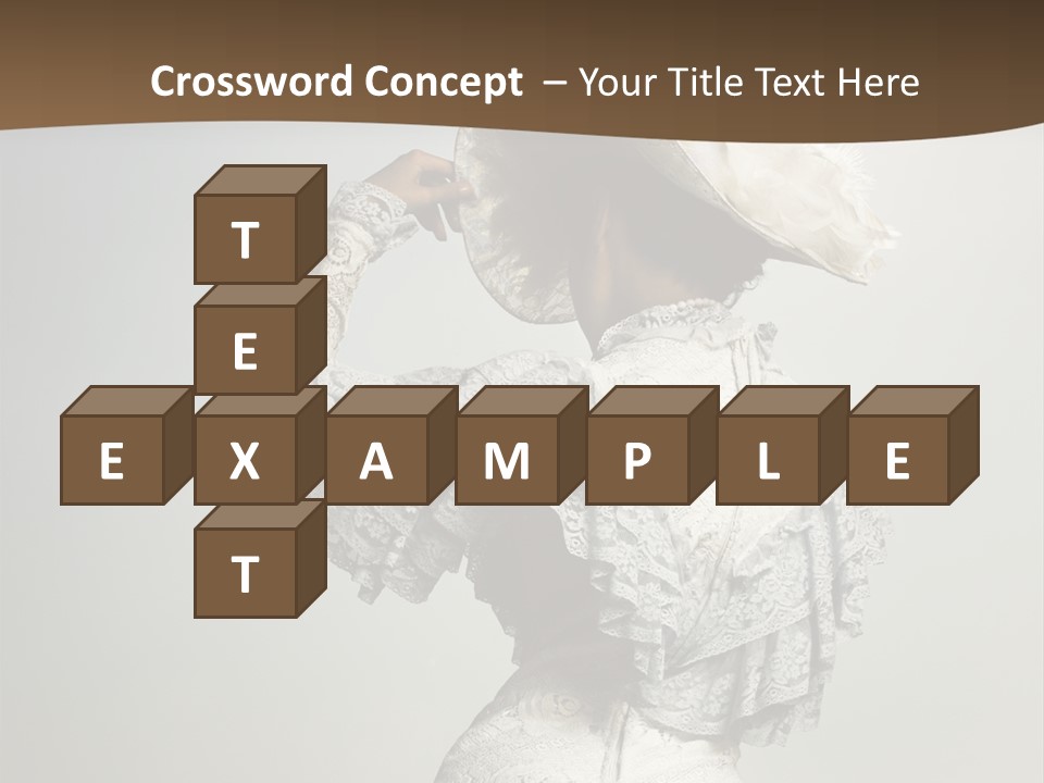 Young Frock Back PowerPoint Template