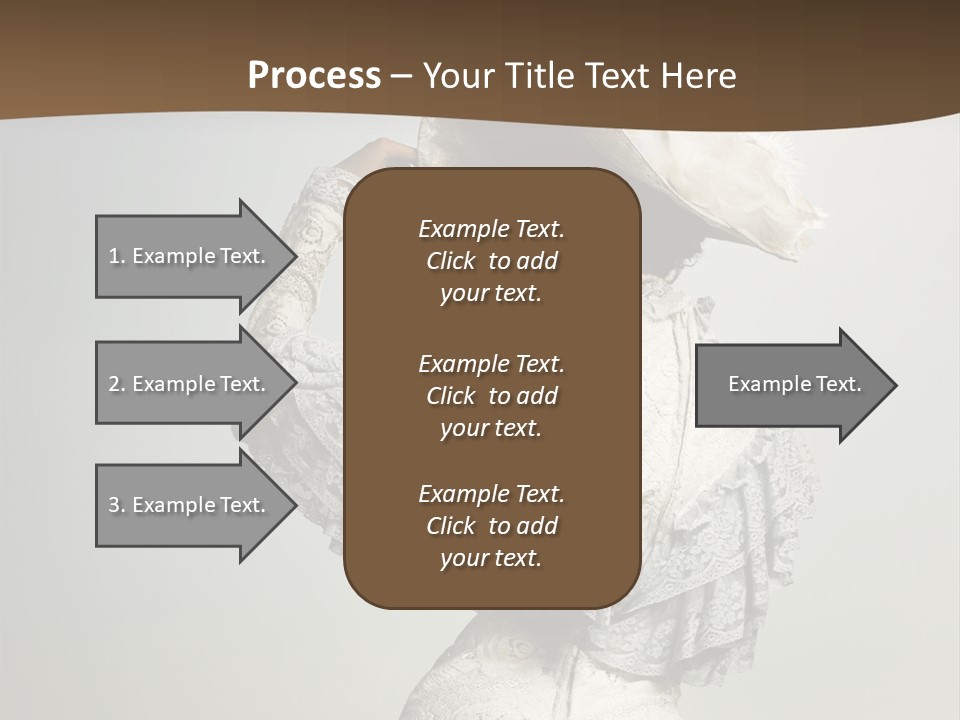Young Frock Back PowerPoint Template