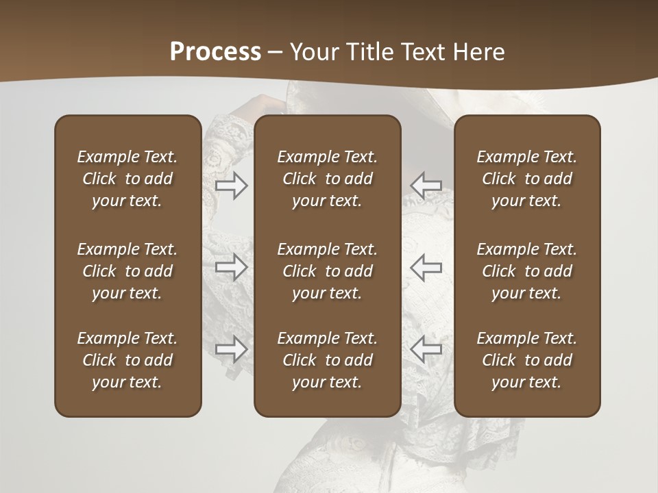 Young Frock Back PowerPoint Template